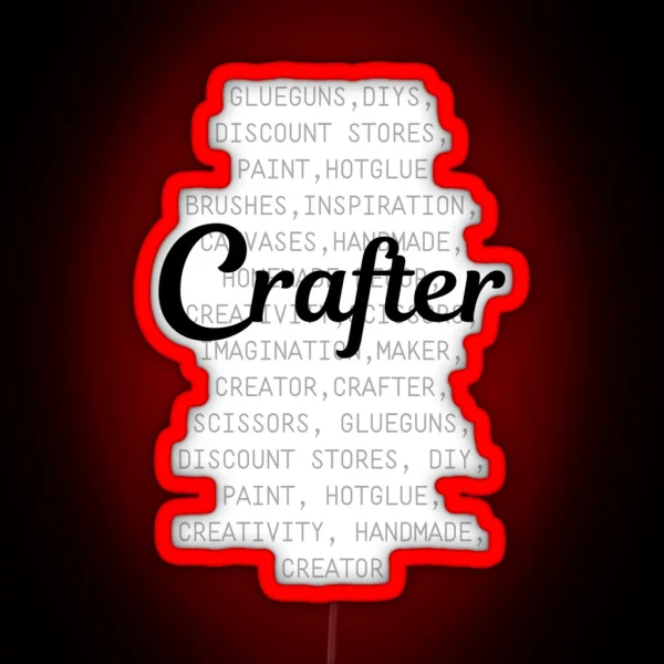 Crafter Description For Creators Crafters And Makers RGB Neon Sign