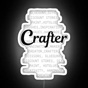 Crafter Description For Creators Crafters And Makers RGB Neon Sign