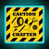 Neon Art Sign Caution Black Yellow Warning Colorful Office Decoration