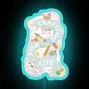 Customizable RGB neon sign artwork with vibrant color options available