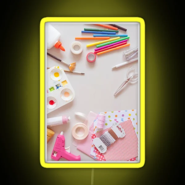 Crafting Tools RGB Neon Sign