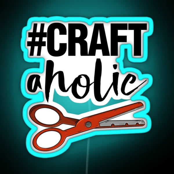 Crafty Aholic RGB Neon Sign