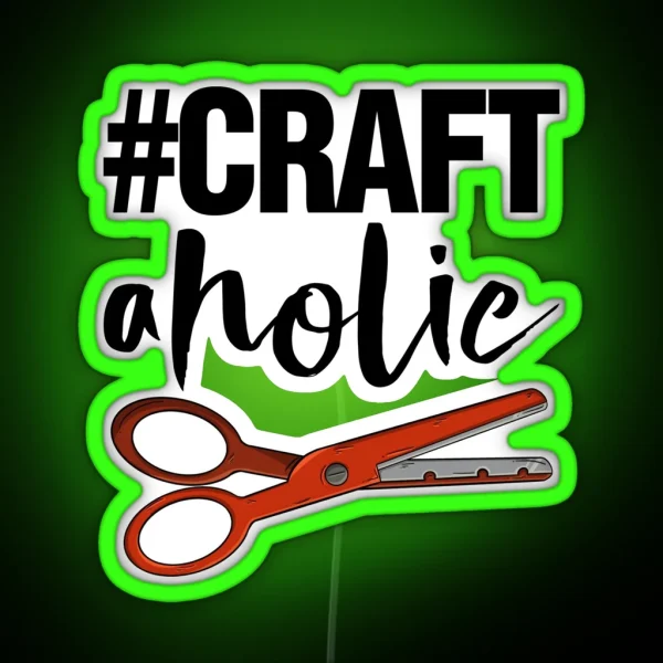 Crafty Aholic RGB Neon Sign