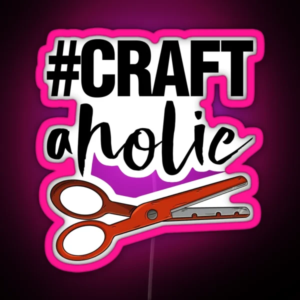 Crafty Aholic RGB Neon Sign