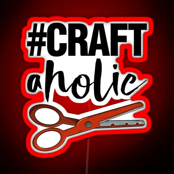 Crafty Aholic RGB Neon Sign