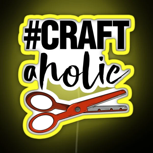 Crafty Aholic RGB Neon Sign