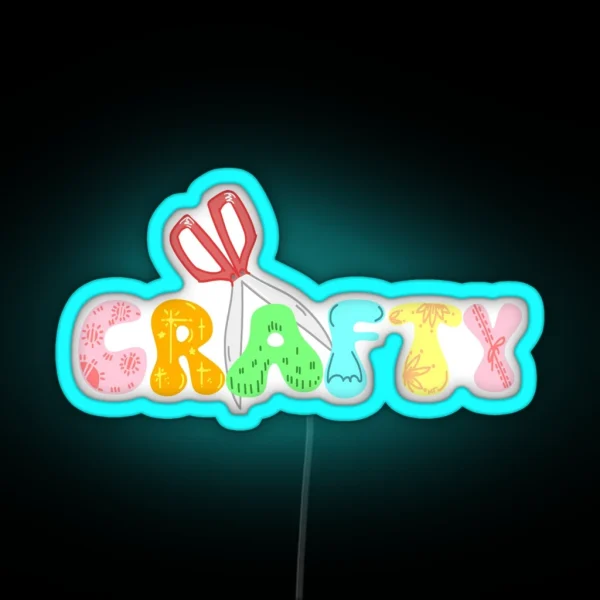 Crafty Crafters And DIY Lovers RGB Neon Sign