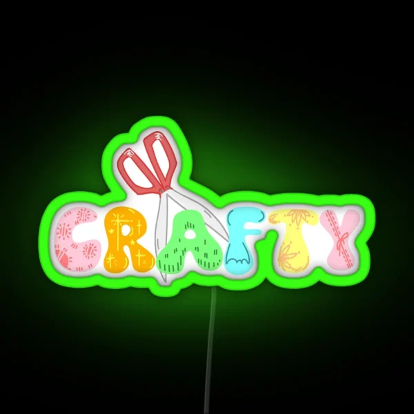 Crafty Crafters And DIY Lovers RGB Neon Sign