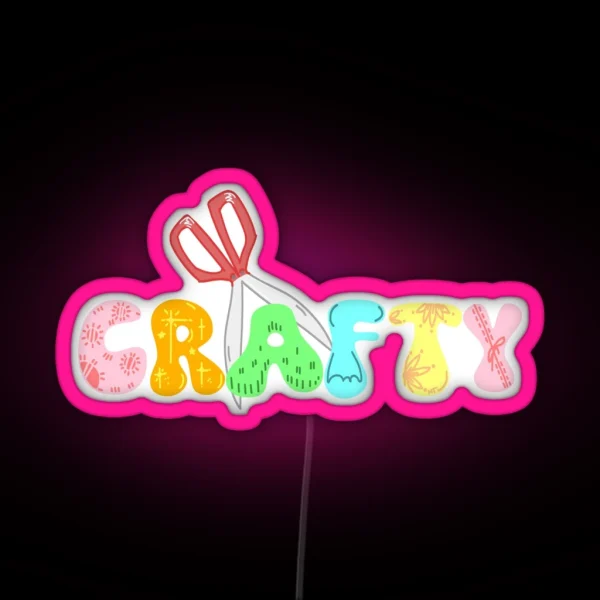 Crafty Crafters And DIY Lovers RGB Neon Sign