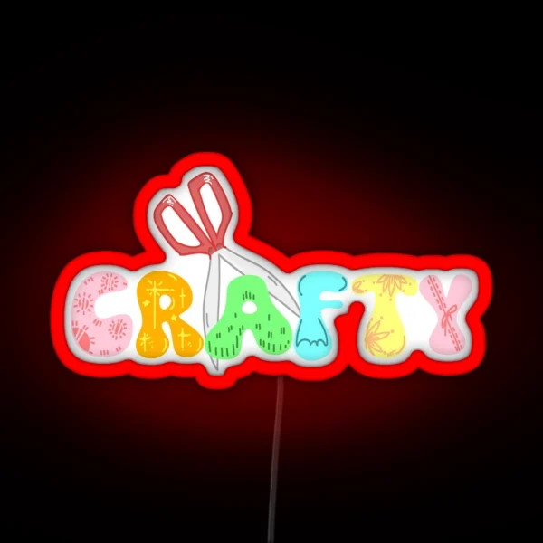 Crafty Crafters And DIY Lovers RGB Neon Sign