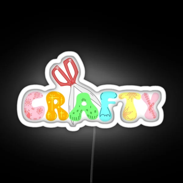 Crafty Crafters And DIY Lovers RGB Neon Sign
