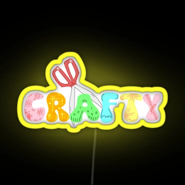 Crafty Crafters And DIY Lovers RGB Neon Sign