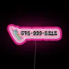 Vibrant LED Neon Sign in Full Color Rainbow RGB Glow