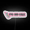 Eye-catching RGB Neon Sign with Customizable Crankable Letters and Design