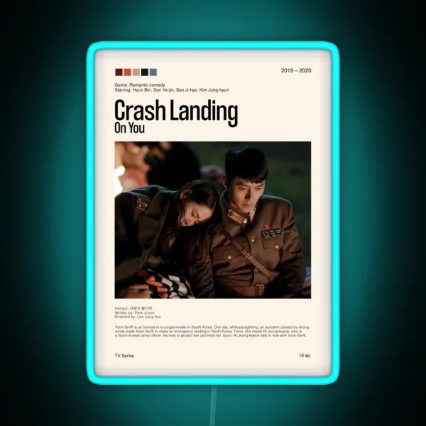 Crash Landing On You Kdrama 2019 2020 RGB Neon Sign