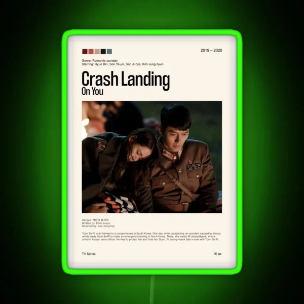 Crash Landing On You Kdrama 2019 2020 RGB Neon Sign