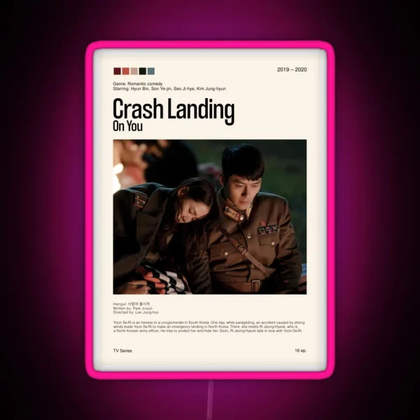 Crash Landing On You Kdrama 2019 2020 RGB Neon Sign