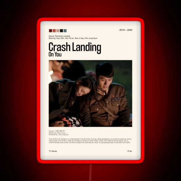 Crash Landing On You Kdrama 2019 2020 RGB Neon Sign