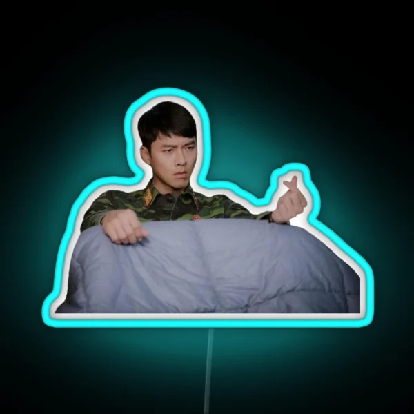 Crash Landing On You Kdrama Hyun Bin RGB Neon Sign