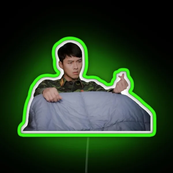 Crash Landing On You Kdrama Hyun Bin RGB Neon Sign