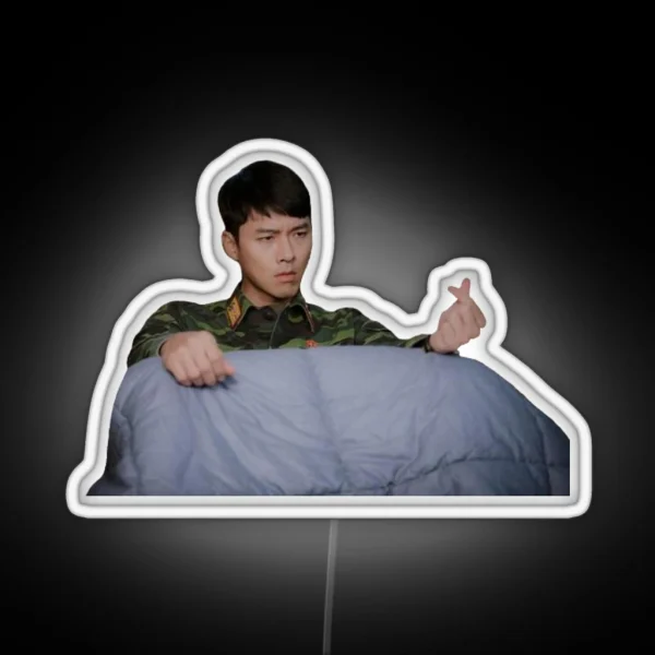 Crash Landing On You Kdrama Hyun Bin RGB Neon Sign