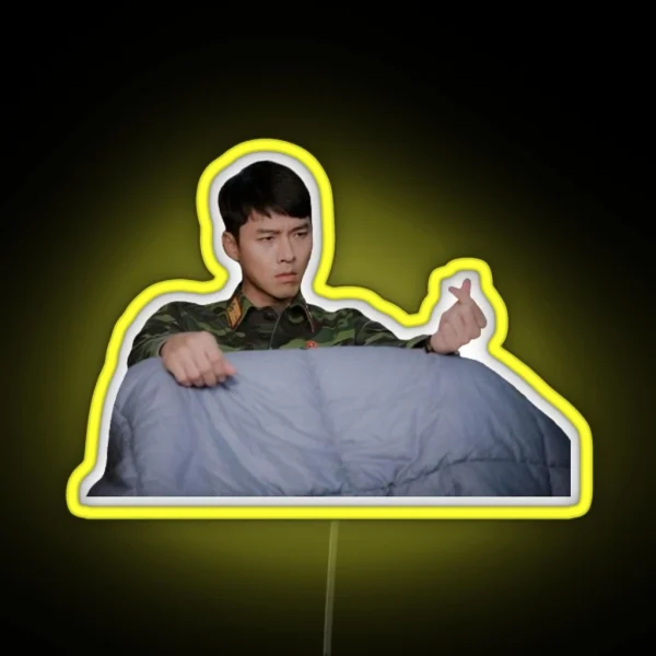 Crash Landing On You Kdrama Hyun Bin RGB Neon Sign