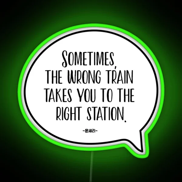 CRASH LANDING ON YOU Yoon Se Ri Quote Ri Jeong Hyeok RGB Neon Sign