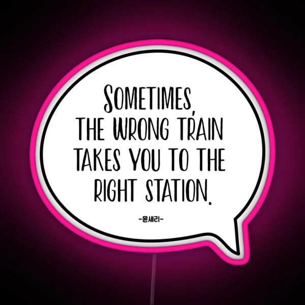 CRASH LANDING ON YOU Yoon Se Ri Quote Ri Jeong Hyeok RGB Neon Sign