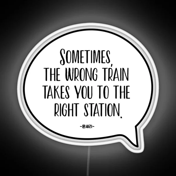 CRASH LANDING ON YOU Yoon Se Ri Quote Ri Jeong Hyeok RGB Neon Sign