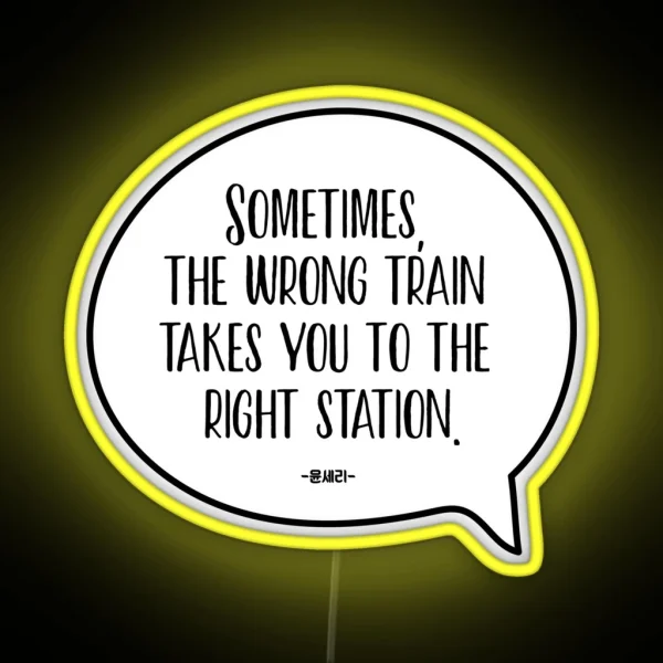 CRASH LANDING ON YOU Yoon Se Ri Quote Ri Jeong Hyeok RGB Neon Sign
