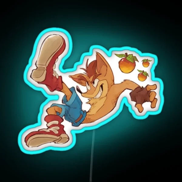 Crash N Wumpas RGB Neon Sign