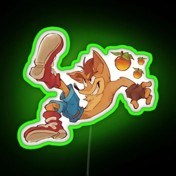 Crash N Wumpas RGB Neon Sign