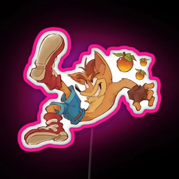 Crash N Wumpas RGB Neon Sign