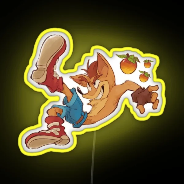 Crash N Wumpas RGB Neon Sign