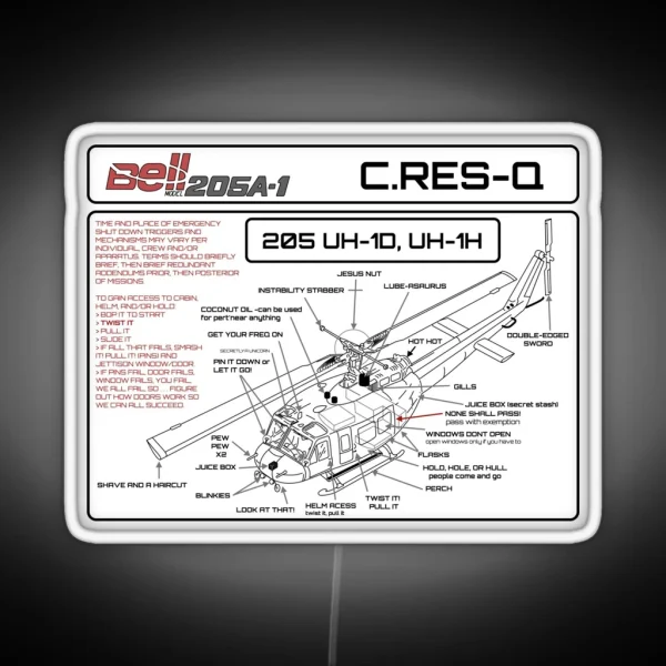 Crash Rescue Alterna Terms RGB Neon Sign