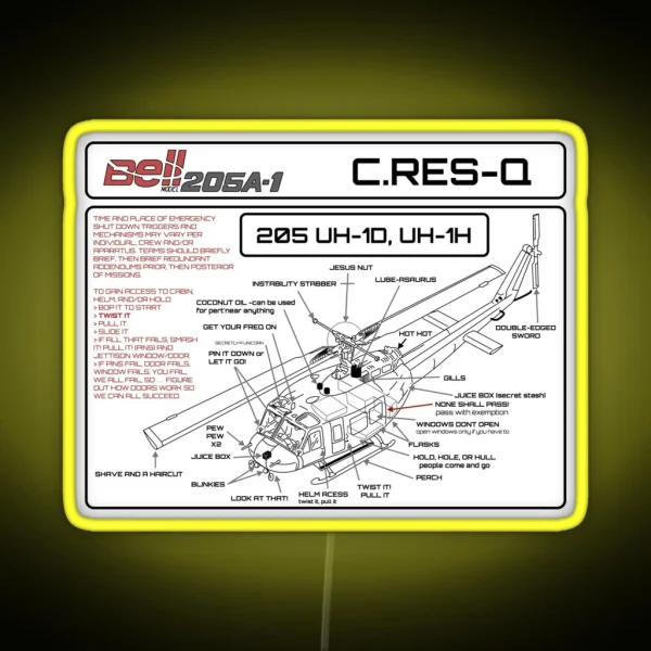 Crash Rescue Alterna Terms RGB Neon Sign