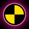 Dynamic RGB LED neon art display for modern crash test dummies.