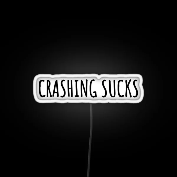 Crashing Sucks Cool Helmet Led RGB Neon Sign