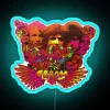 Psychedelic music vibes inspired neon wall decor art piece