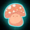 Vibrant Creamsicle Mushroom LED Neon Sign with Color Changing RGB Lighting