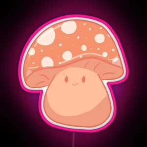 Creamsicle Mushroom RGB Neon Sign