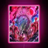 Eye-catching devil-themed neon sign with customizable RGB lighting options