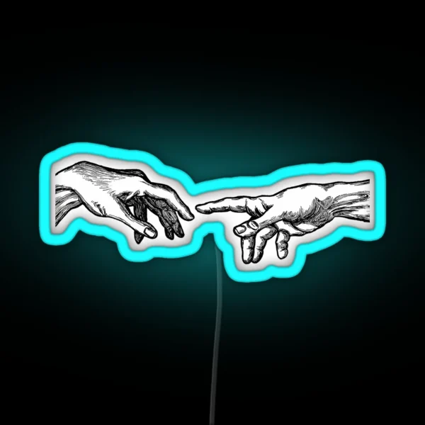 Creation Of Adam RGB Neon Sign