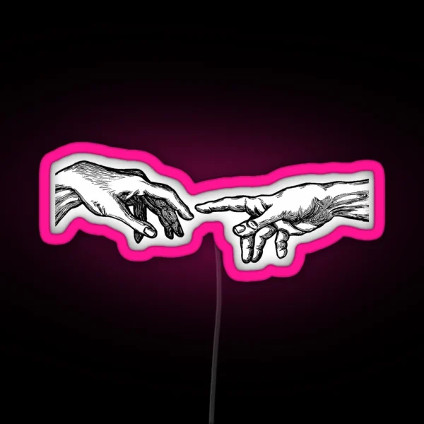 Creation Of Adam RGB Neon Sign