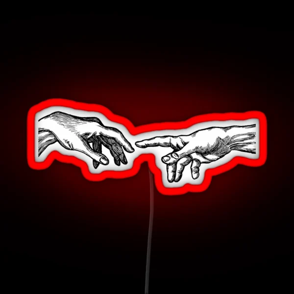 Creation Of Adam RGB Neon Sign