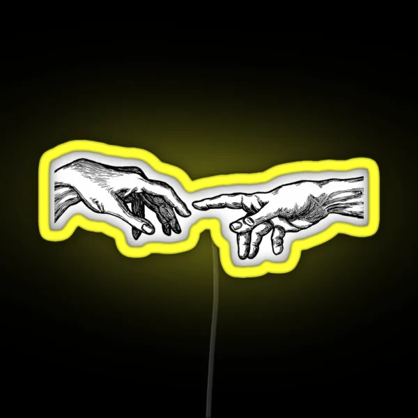 Creation Of Adam RGB Neon Sign