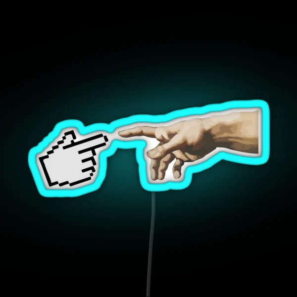 Creation Of Adam RGB Neon Sign