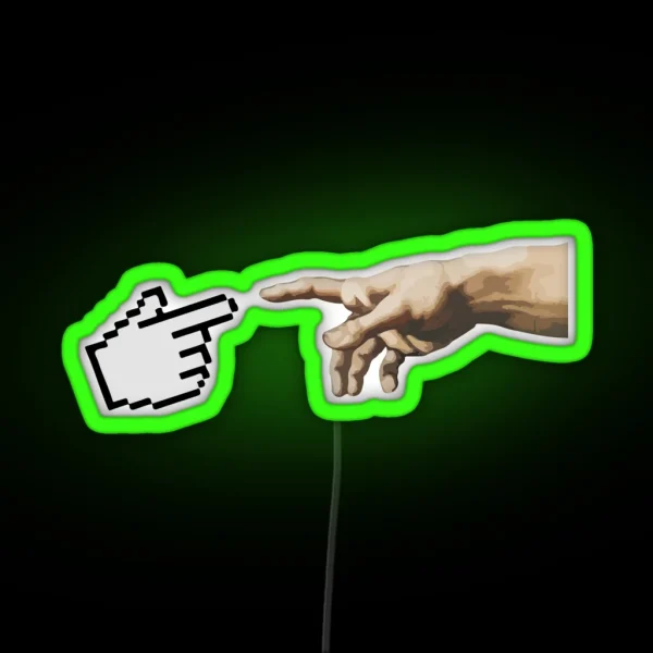 Creation Of Adam RGB Neon Sign