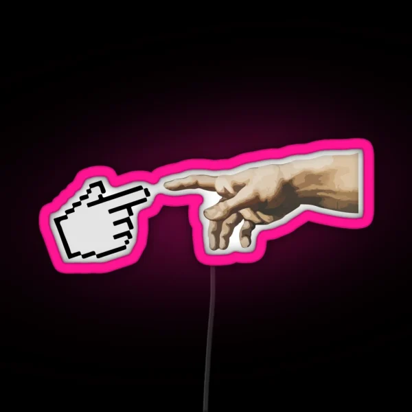 Creation Of Adam RGB Neon Sign