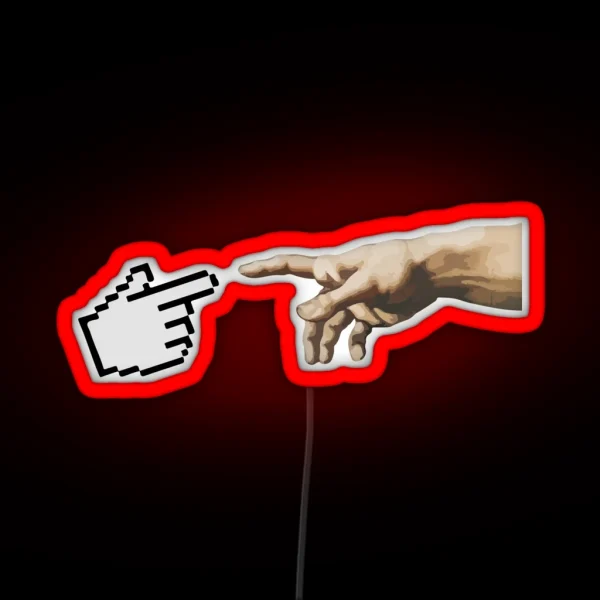 Creation Of Adam RGB Neon Sign